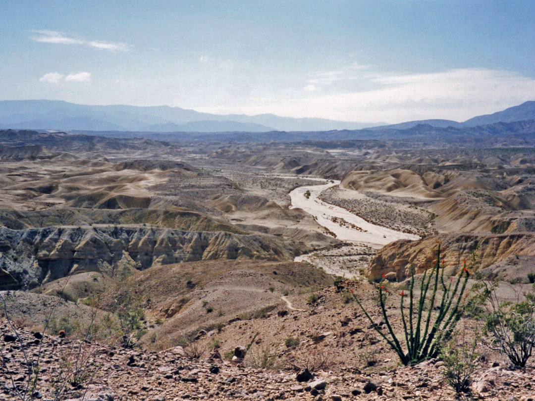 Dry wash in the Carrizo Badlands