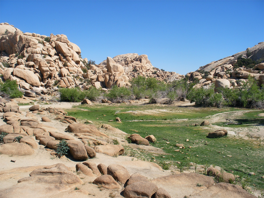 Dried-up reservoir