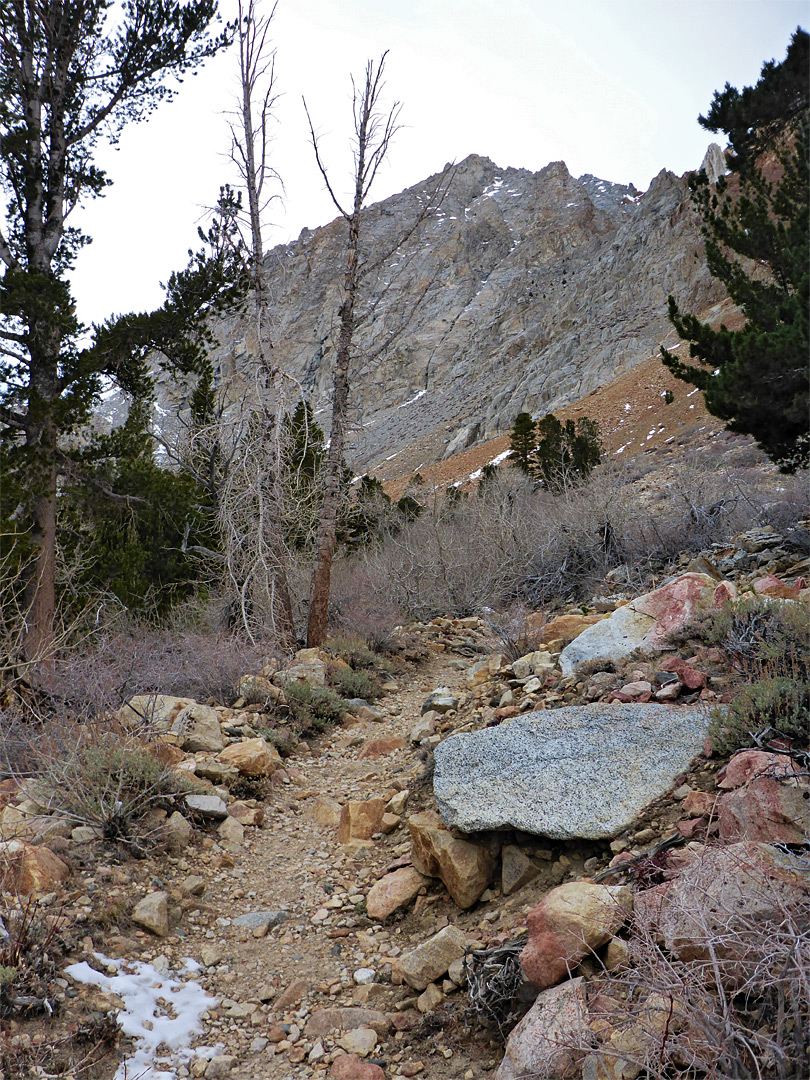 Boulders by the path