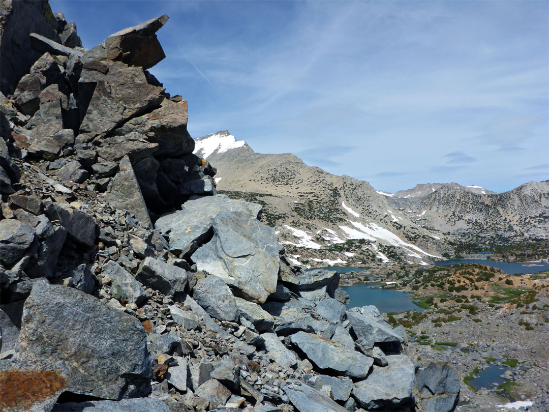 Jagged boulders