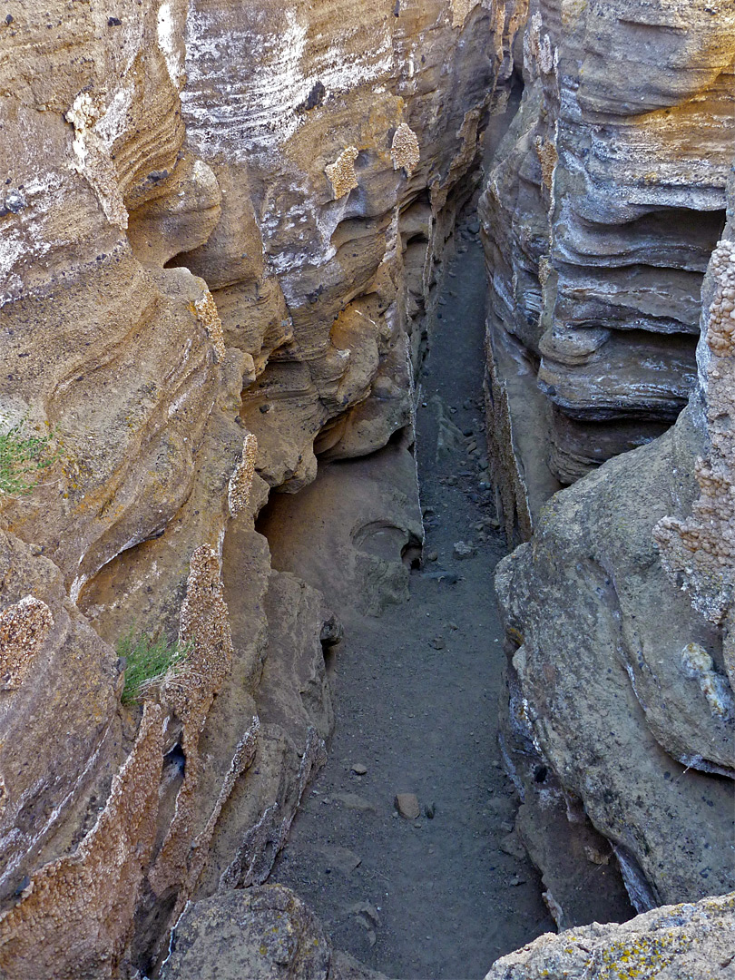 Above a fissure