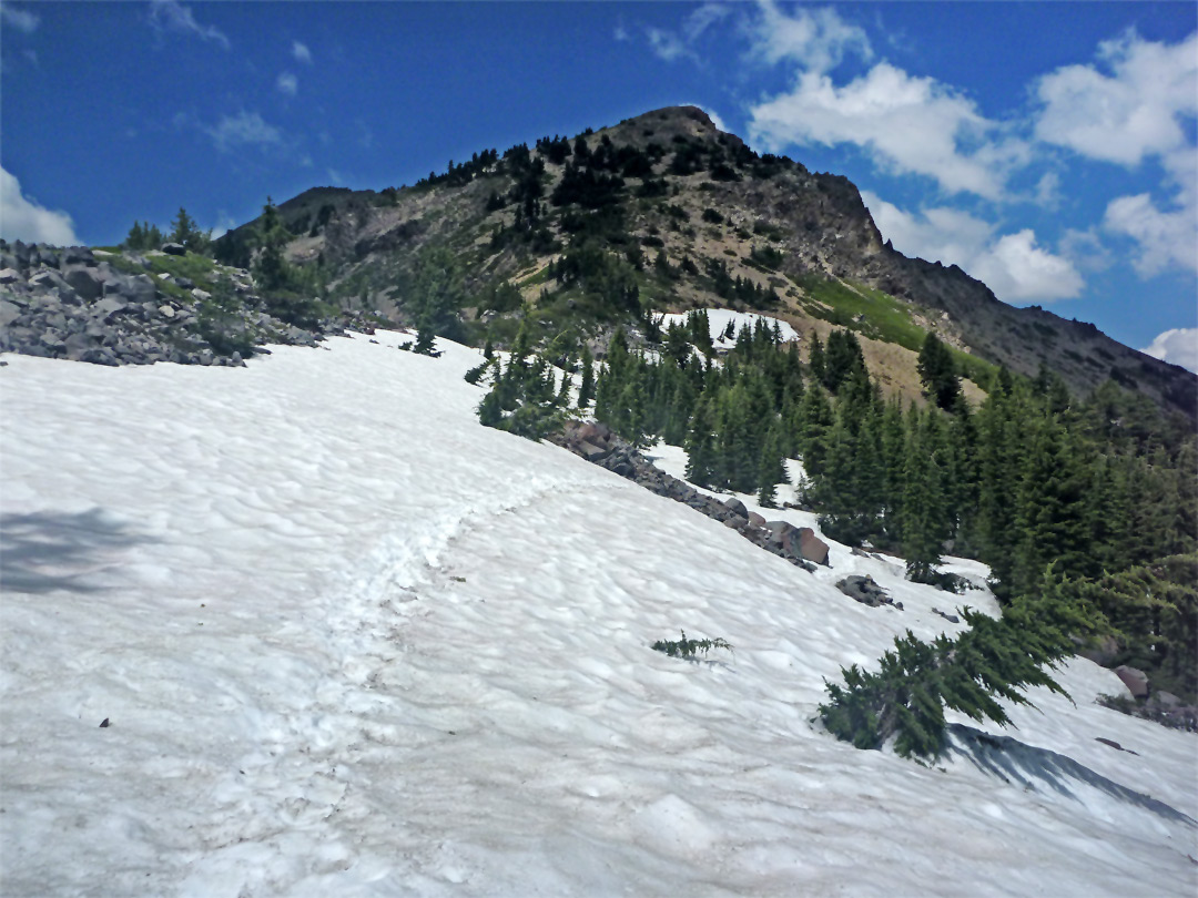 Path across snow