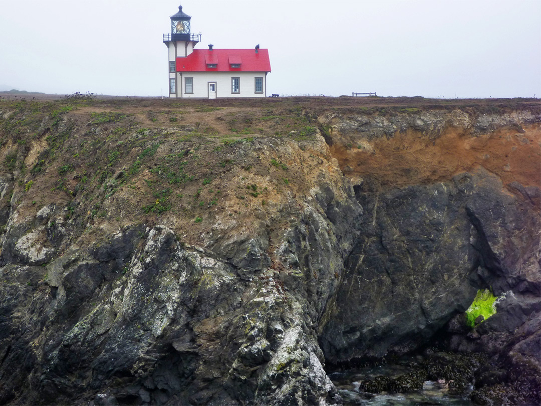 North side of the lighthouse