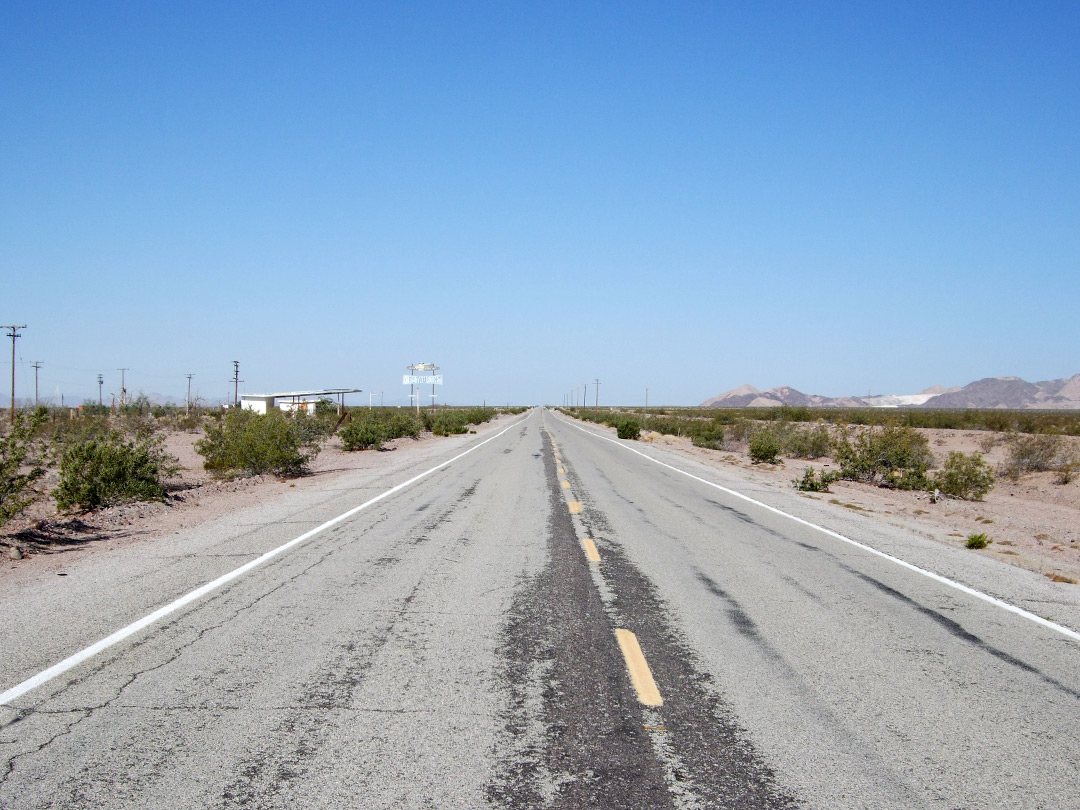 The road, near Chambless