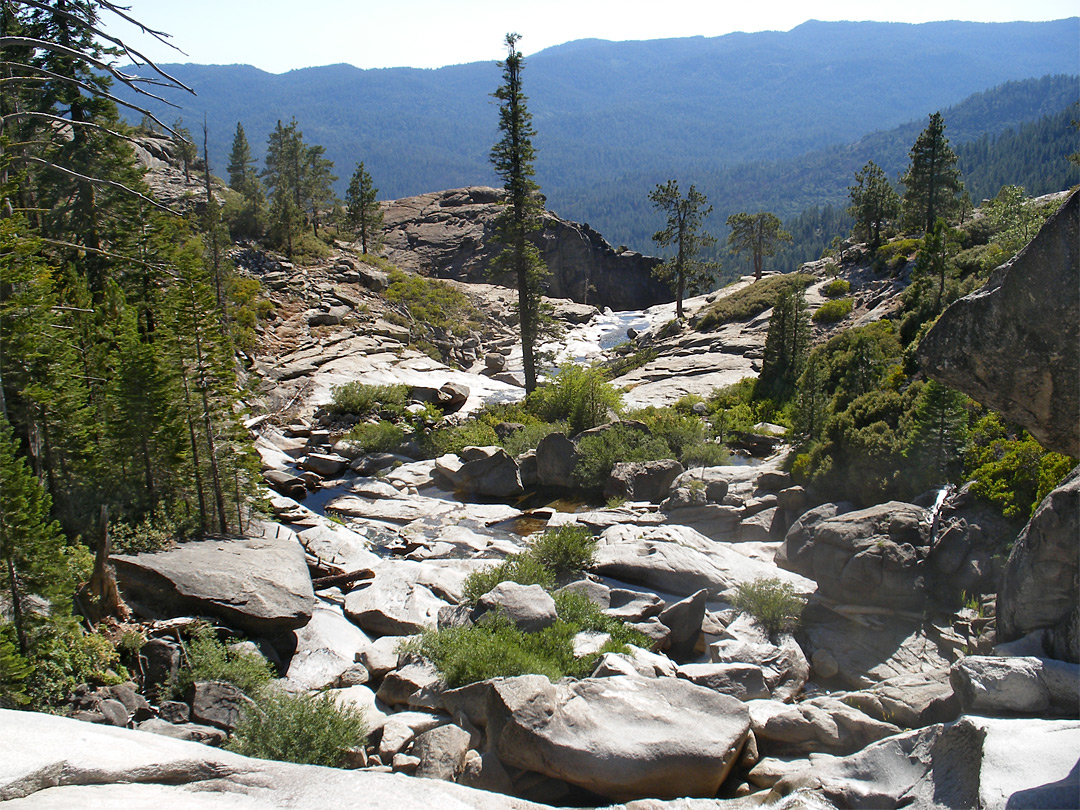 The creek, above the falls