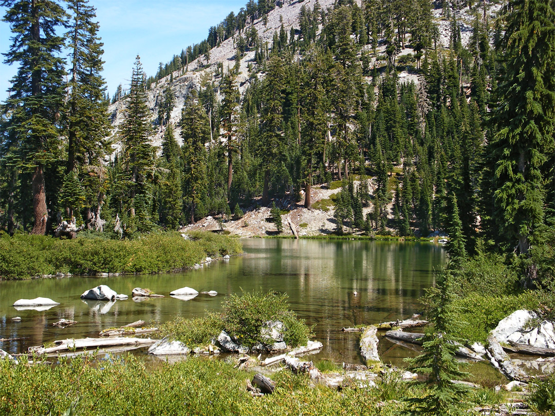 Shallow part of Cliff Lake