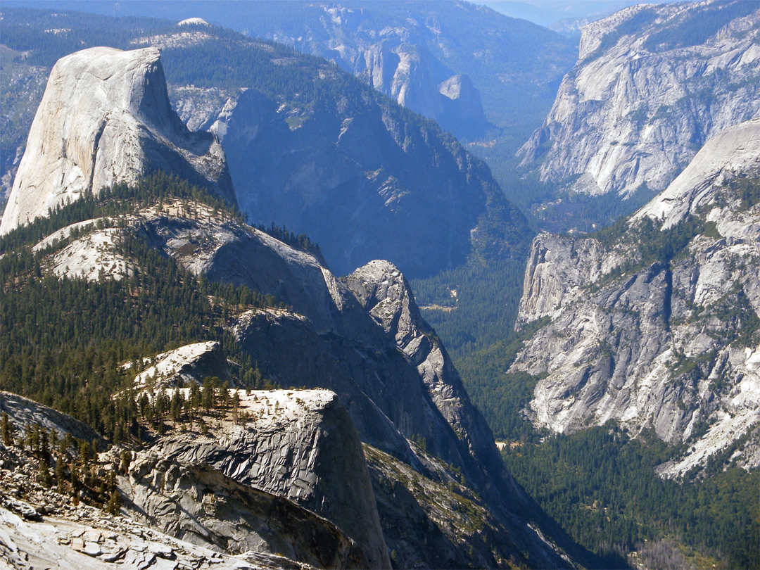 View south from the summit