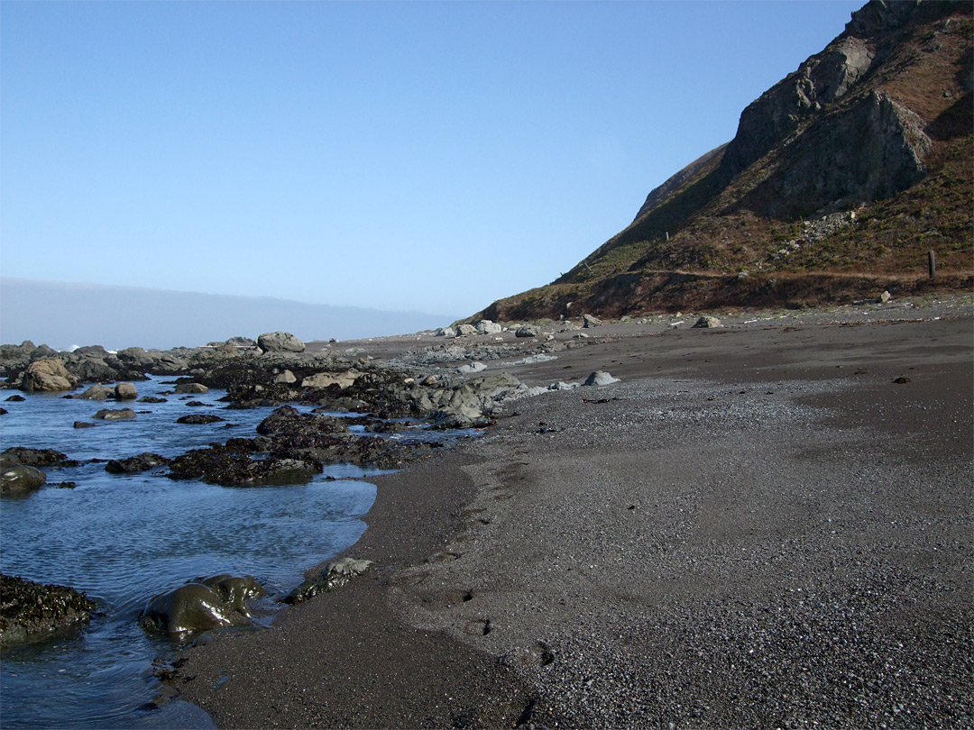 Sand and rocks