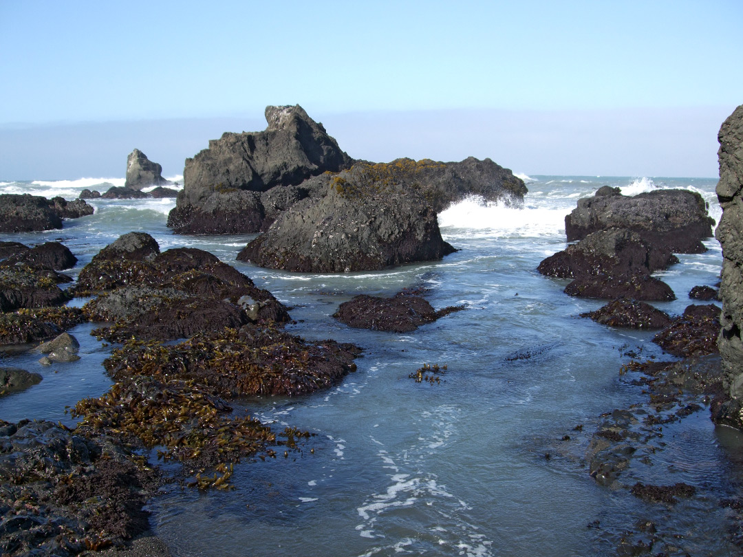 Pools and rocks