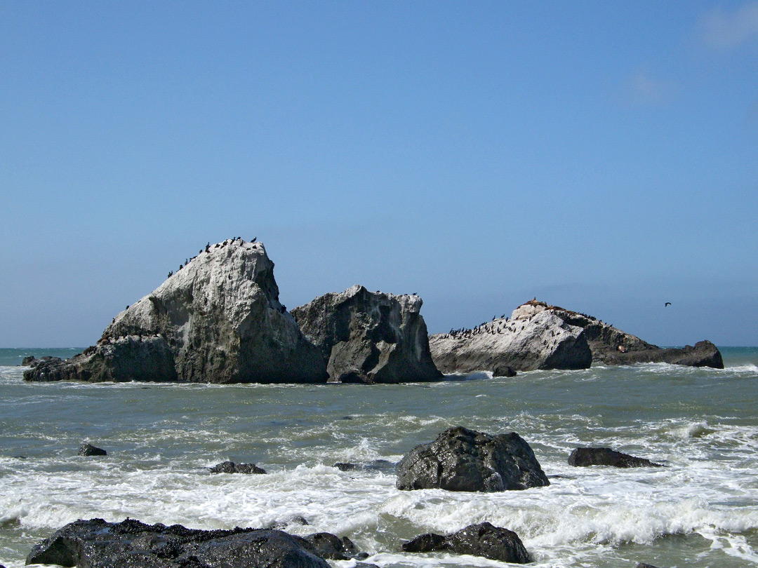 Isolated rocks