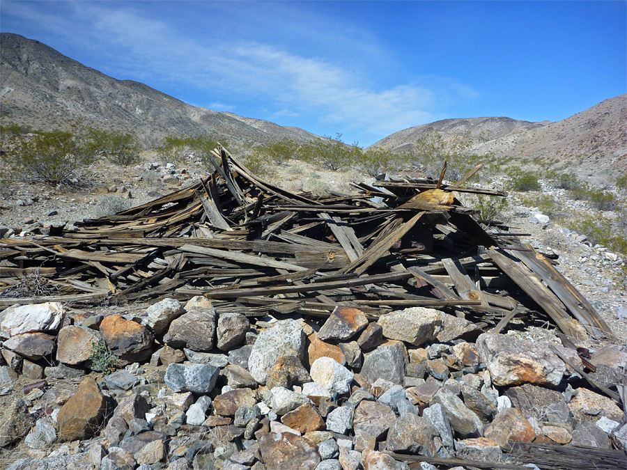 Collapsed cabin