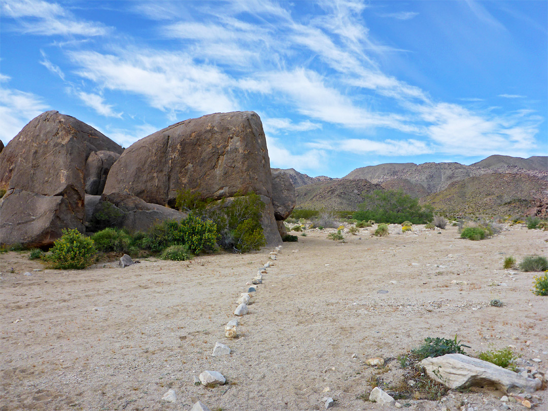 Wash near the trailhead