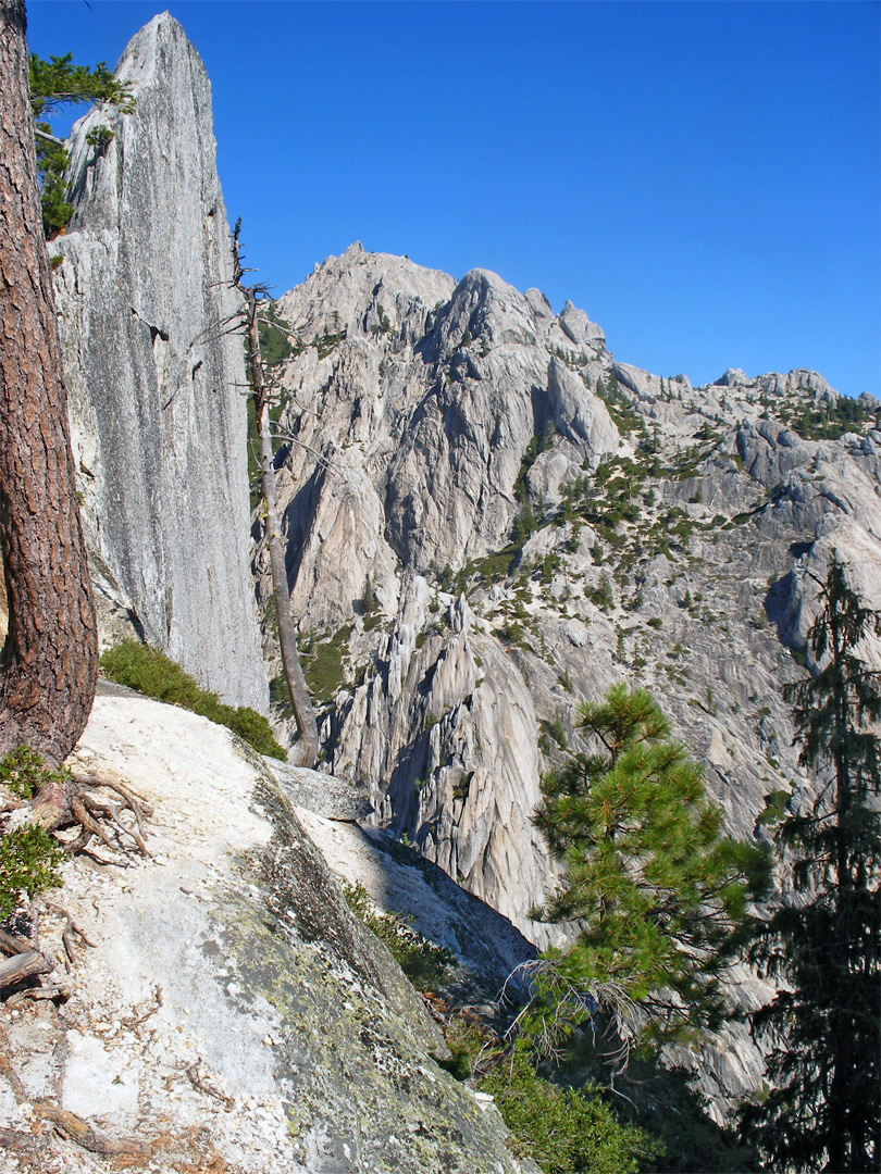 Cliffs and spires