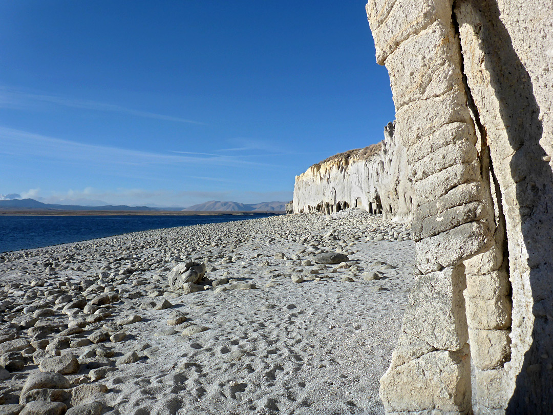 Stone and pebble beach