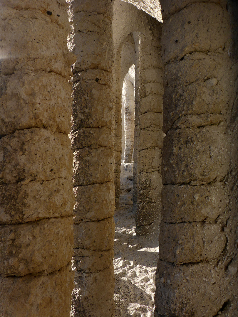 Between the columns