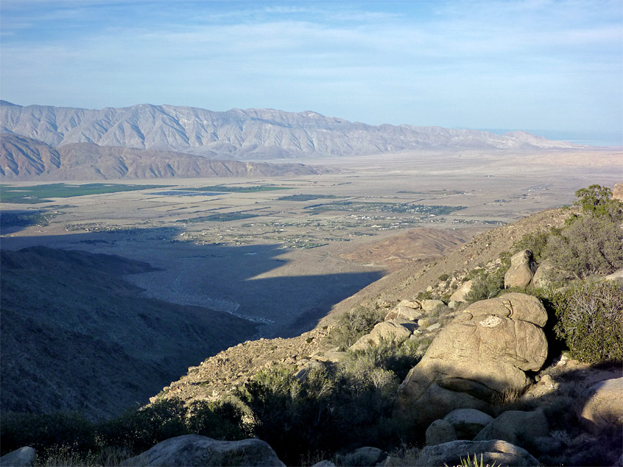 Sun setting over the desert