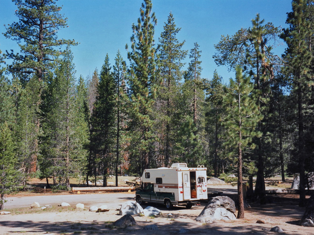 Campsite close to Donner Lake