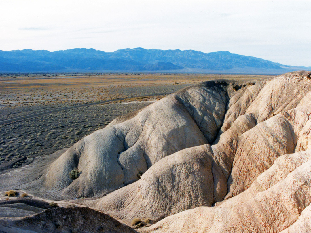 Badlands along the north road