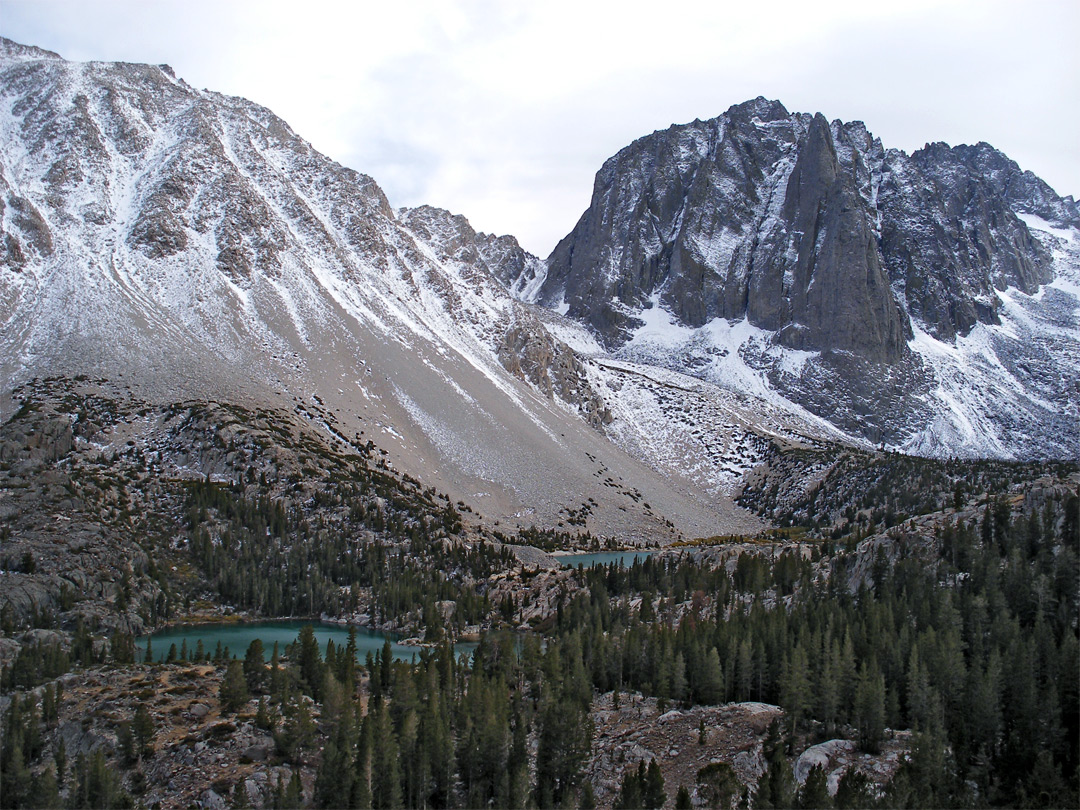 Mountains and lakes