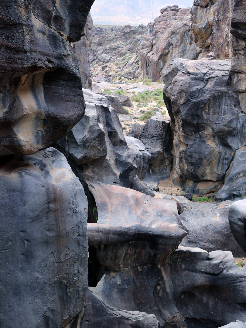 Reddish grey basalt