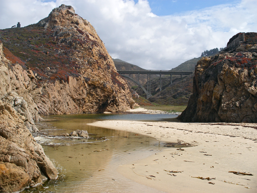 garrapata beach state sur big bridge california nude ca park highway creek monterey beaches location shallow lagoon near over road