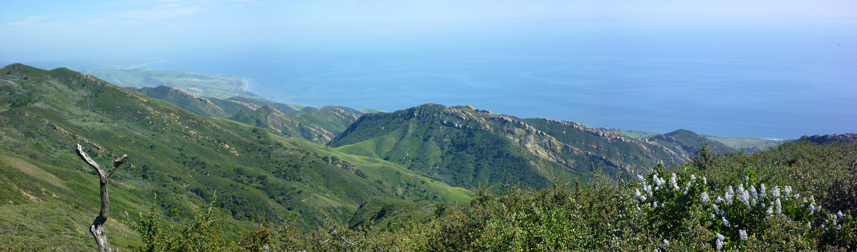 Panorama from the summit ridge