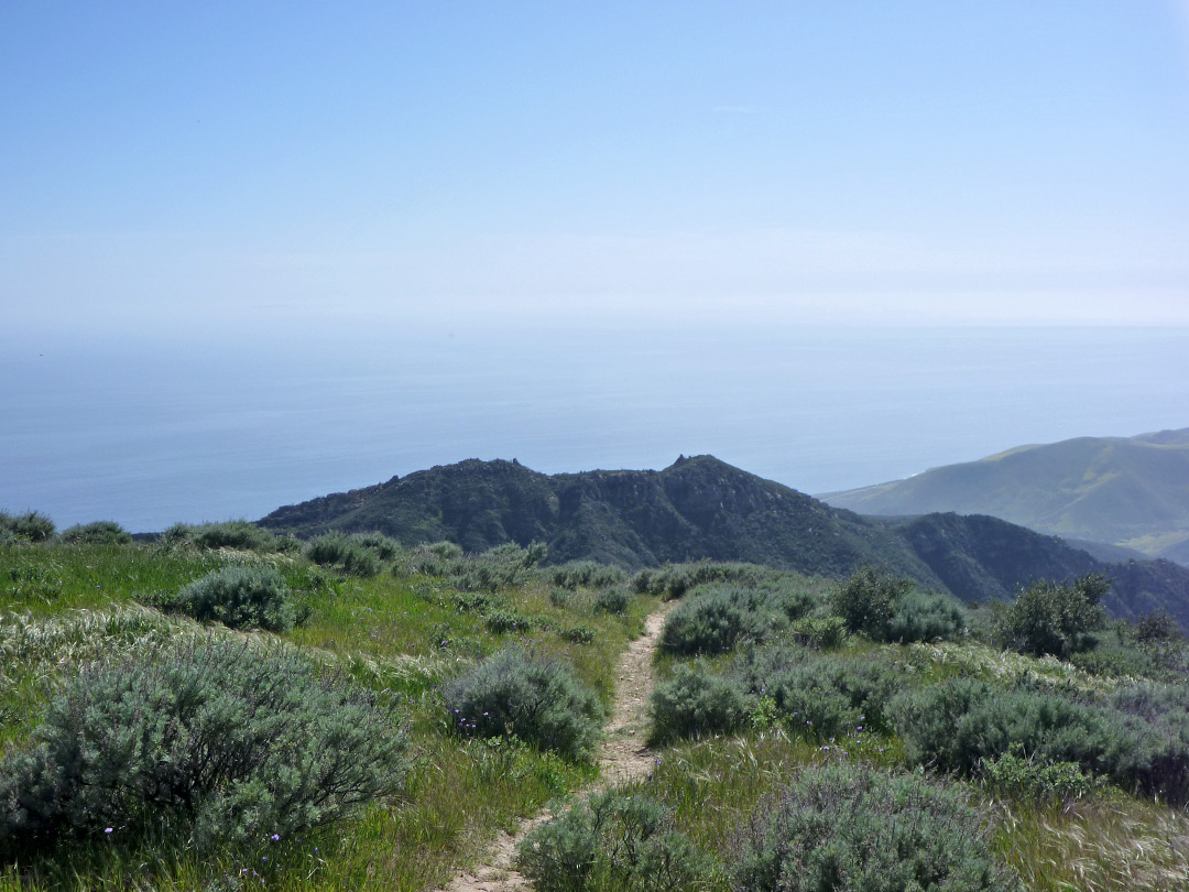 The trail - view southwest