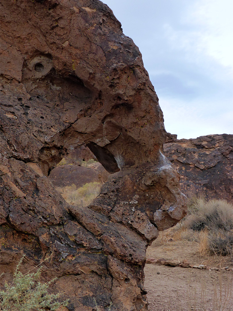 Hole in a rock