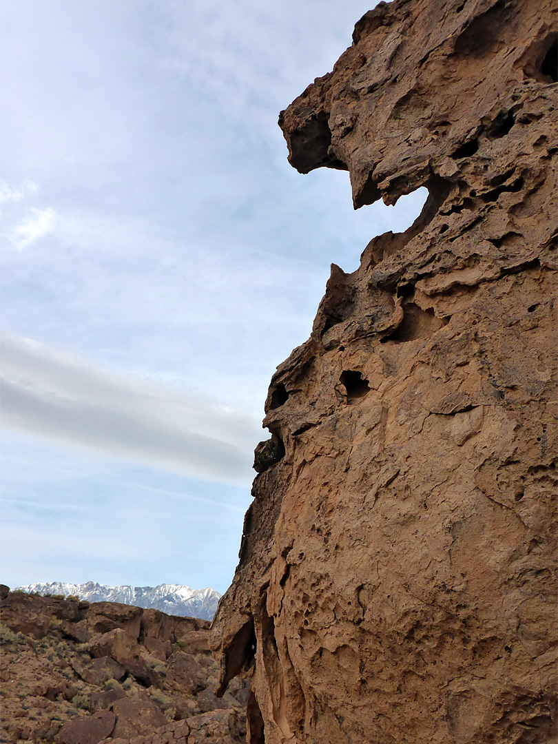 Edge of a boulder