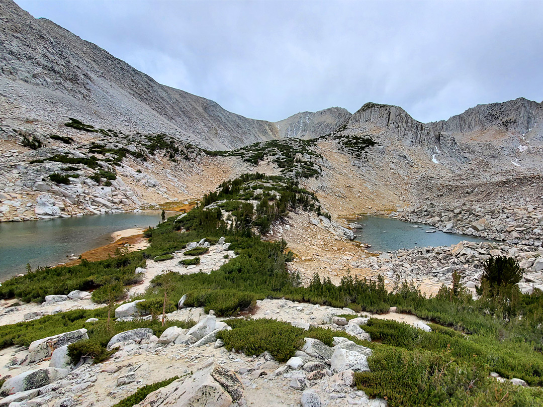 Ridge between lakes