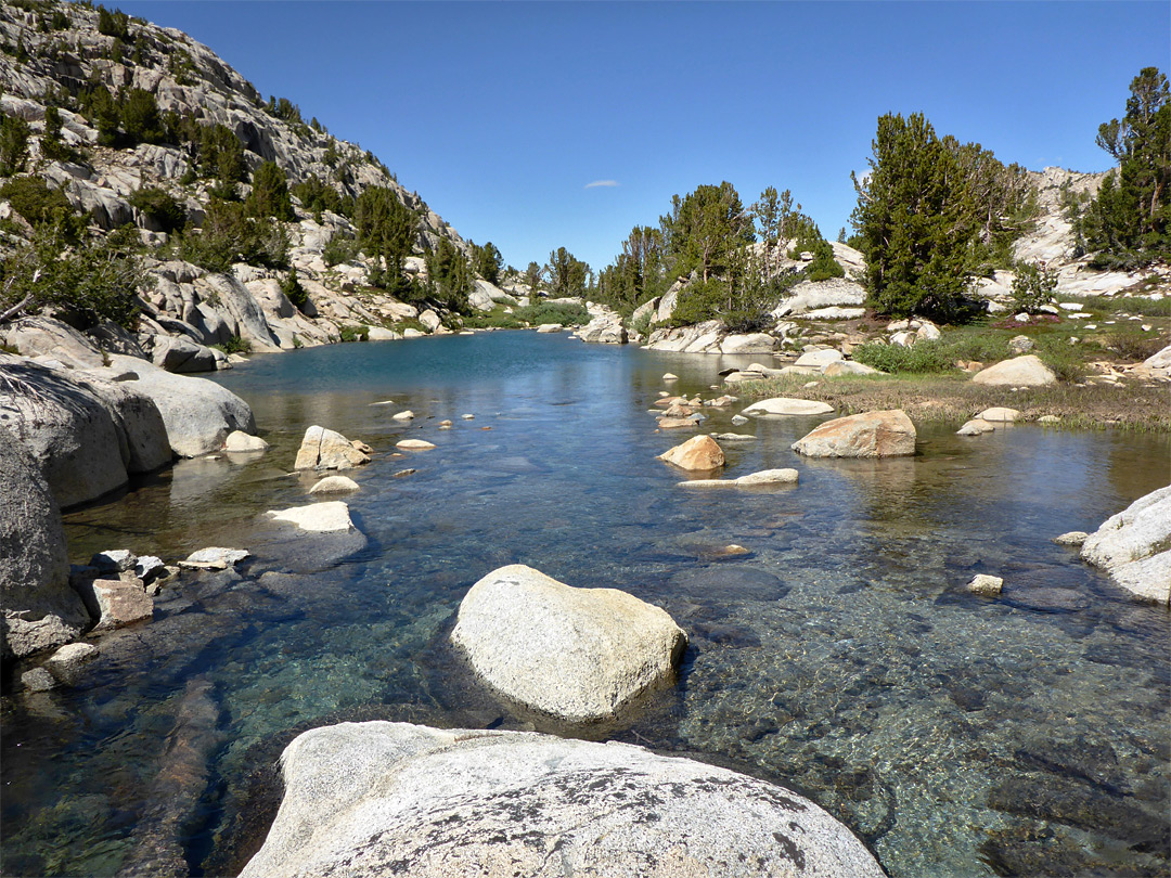 Water and boulders