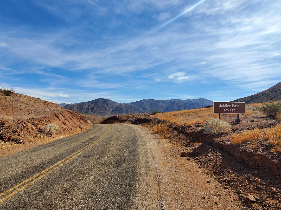 Sign at Jubilee Pass