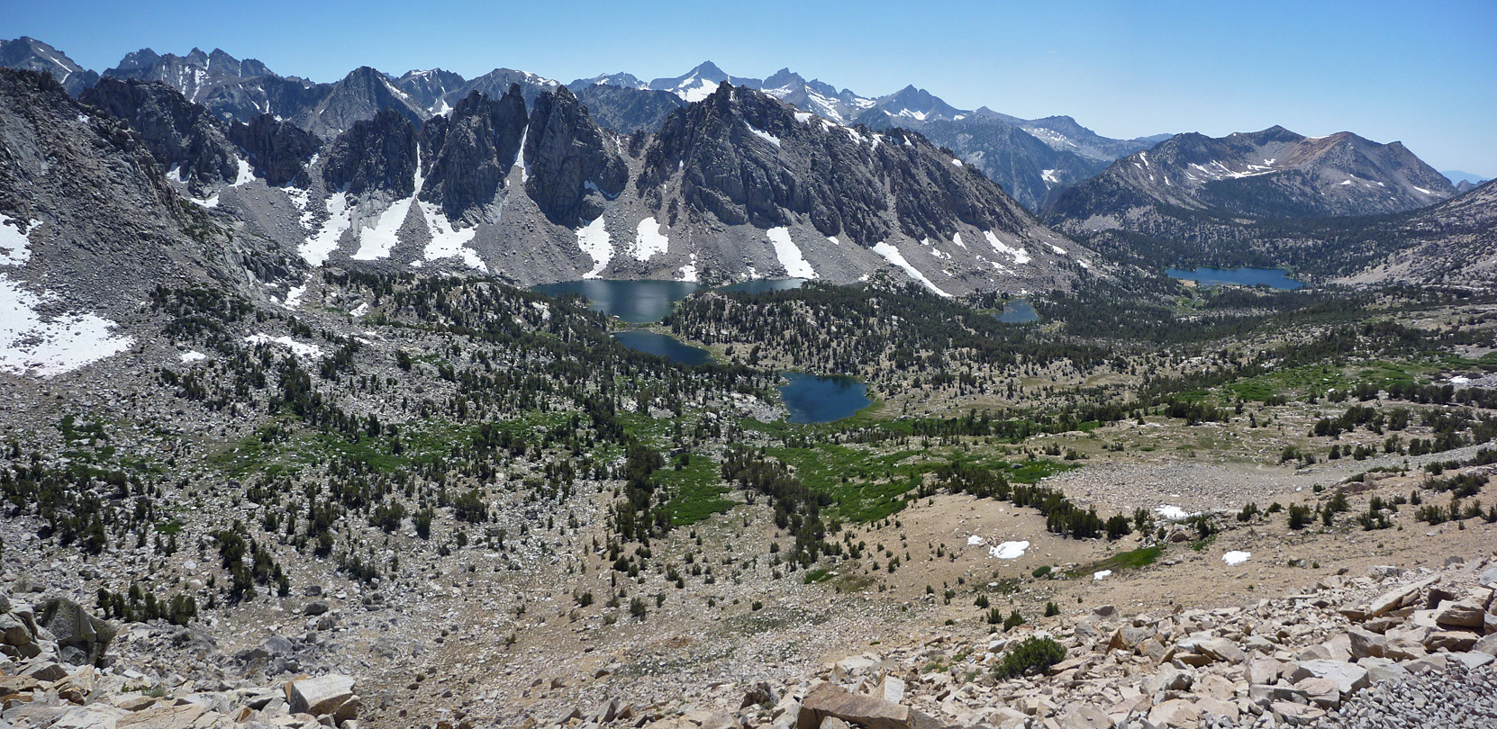 Kearsarge Lakes and the Kearsarge Pinnacles