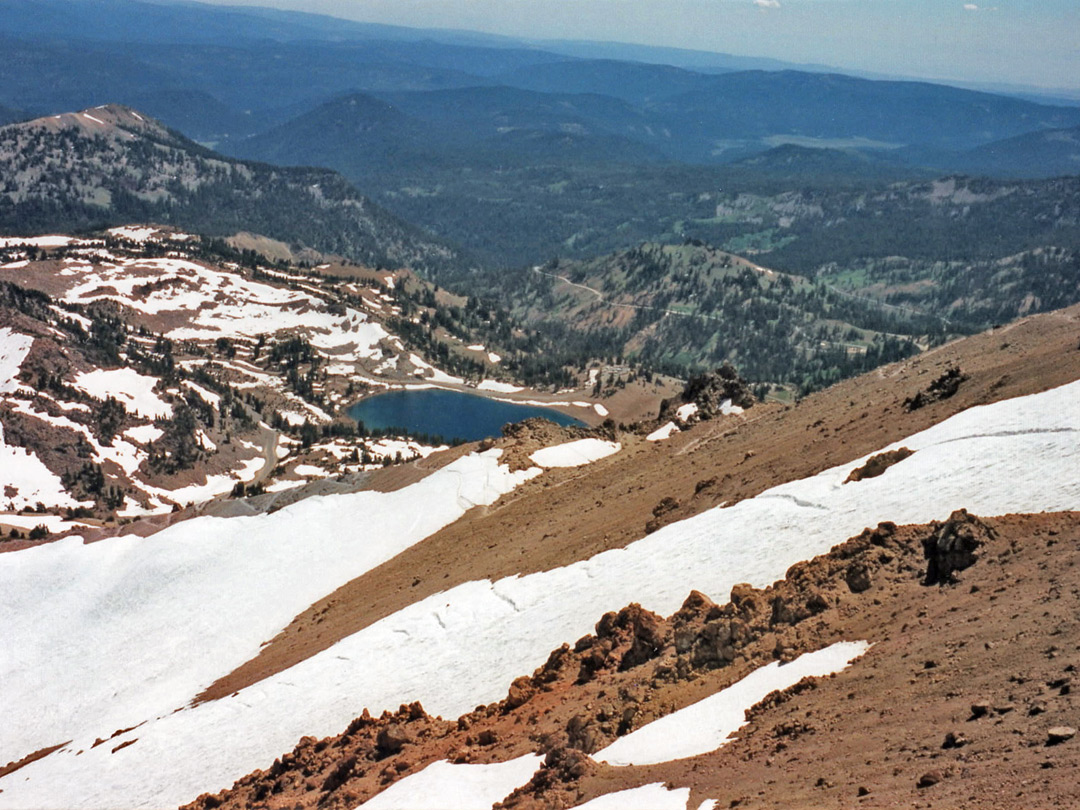 View southwest from Lassen Peak