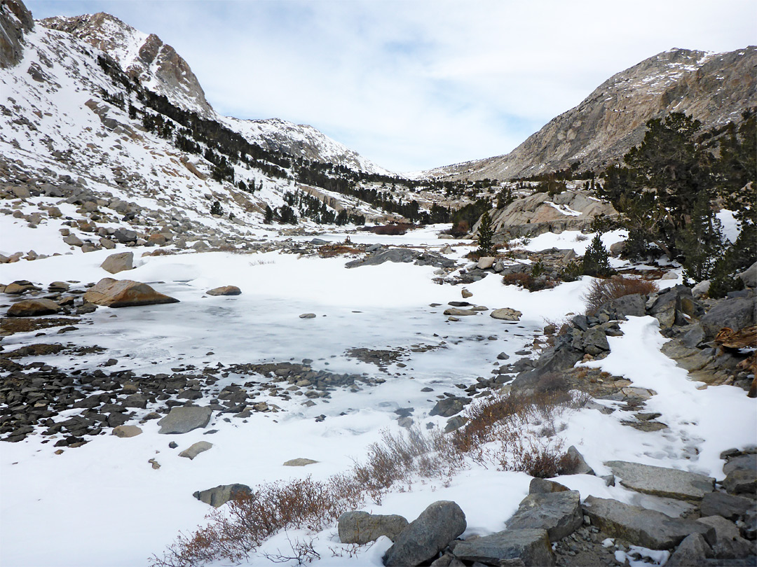 Frozen ponds