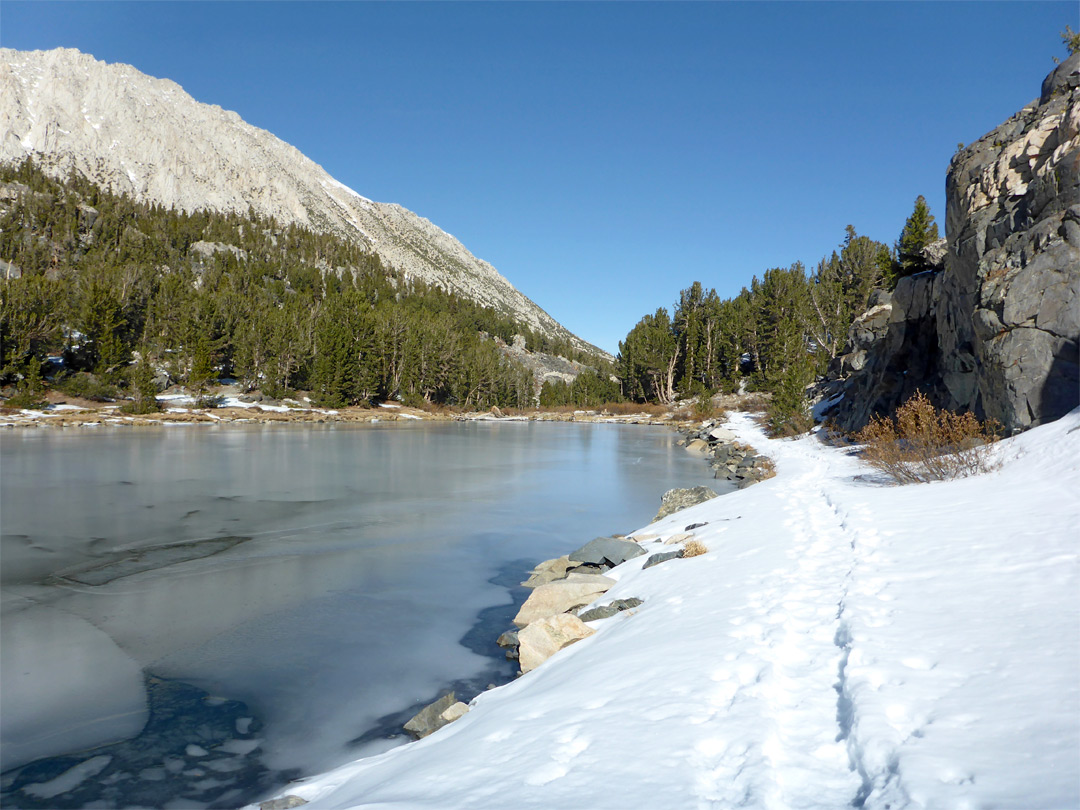 Snow on the trail