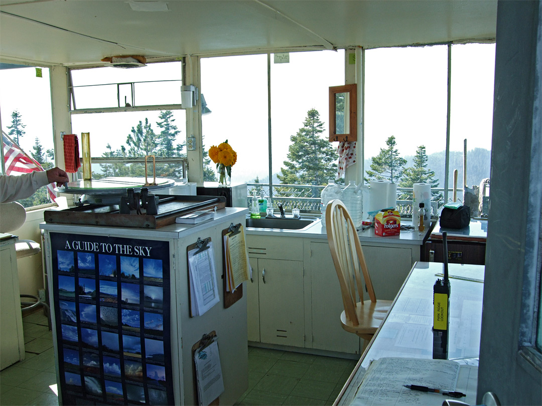 Inside the lookout station