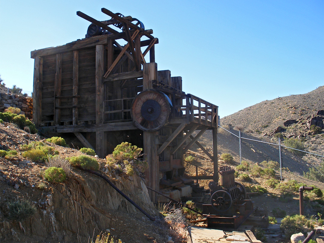 Side of the stamp mill