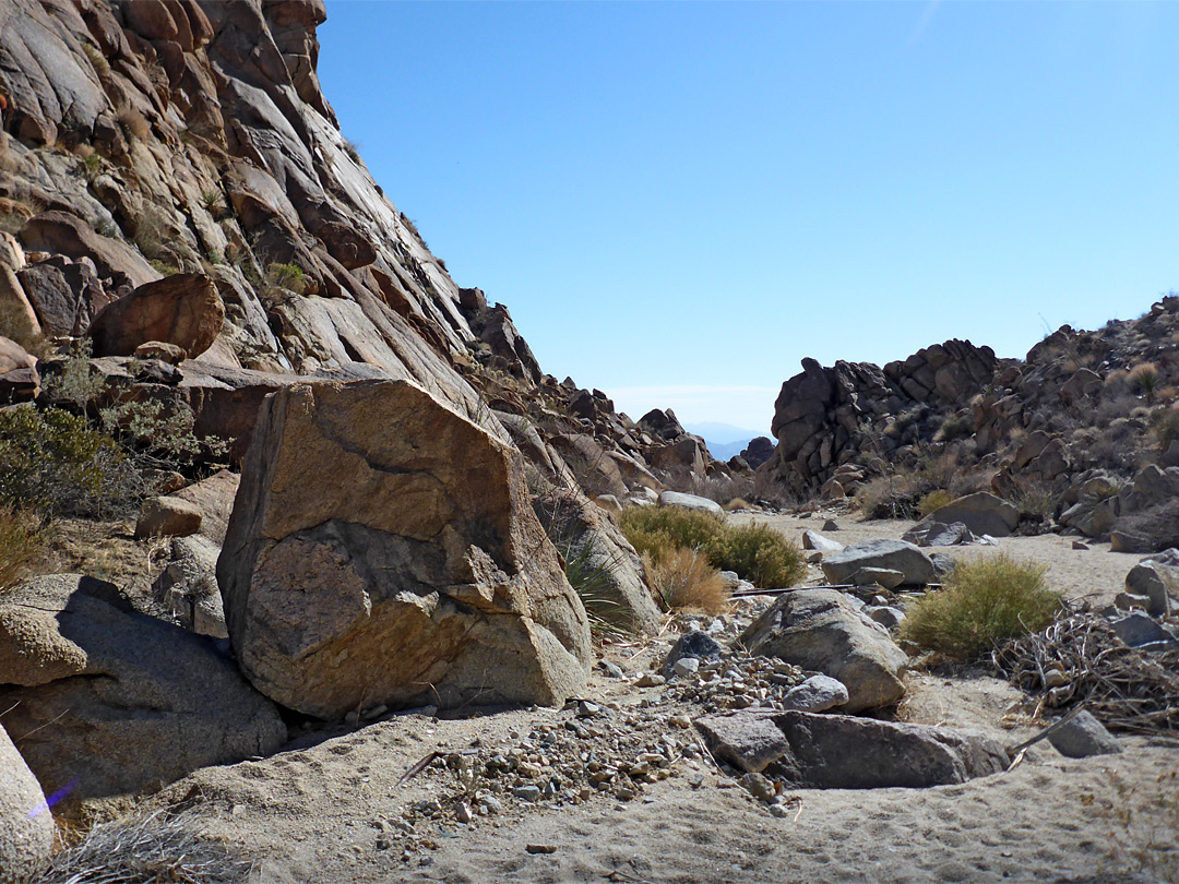 The downstream canyon