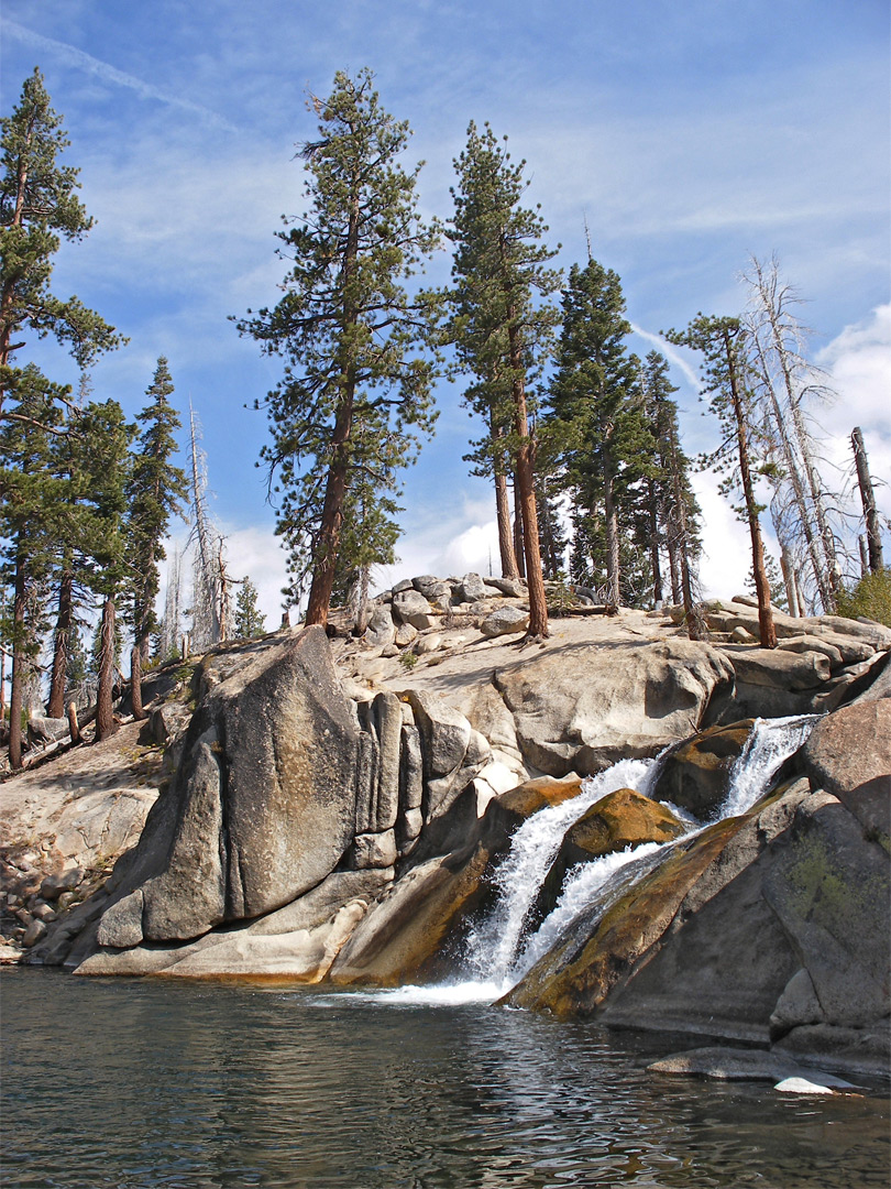 Granite rocks by the Lower Falls