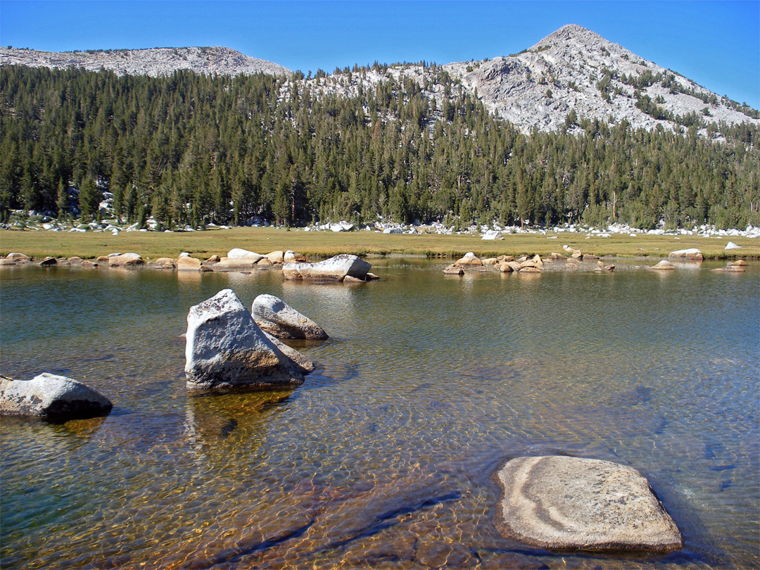 Boulders in the lake