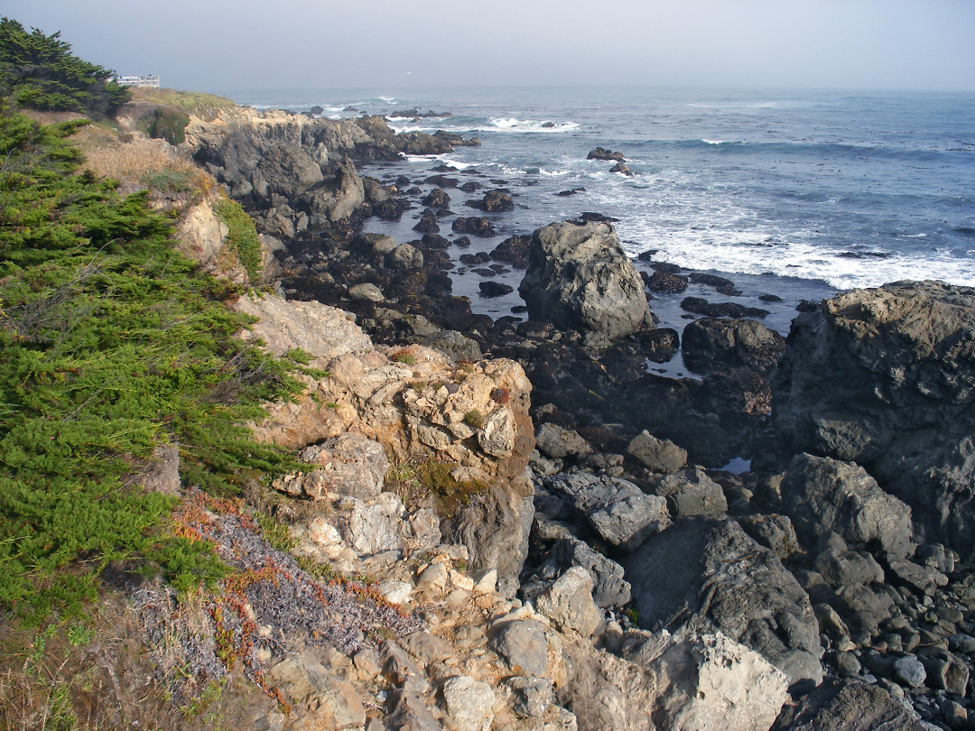 Cliffs and boulders