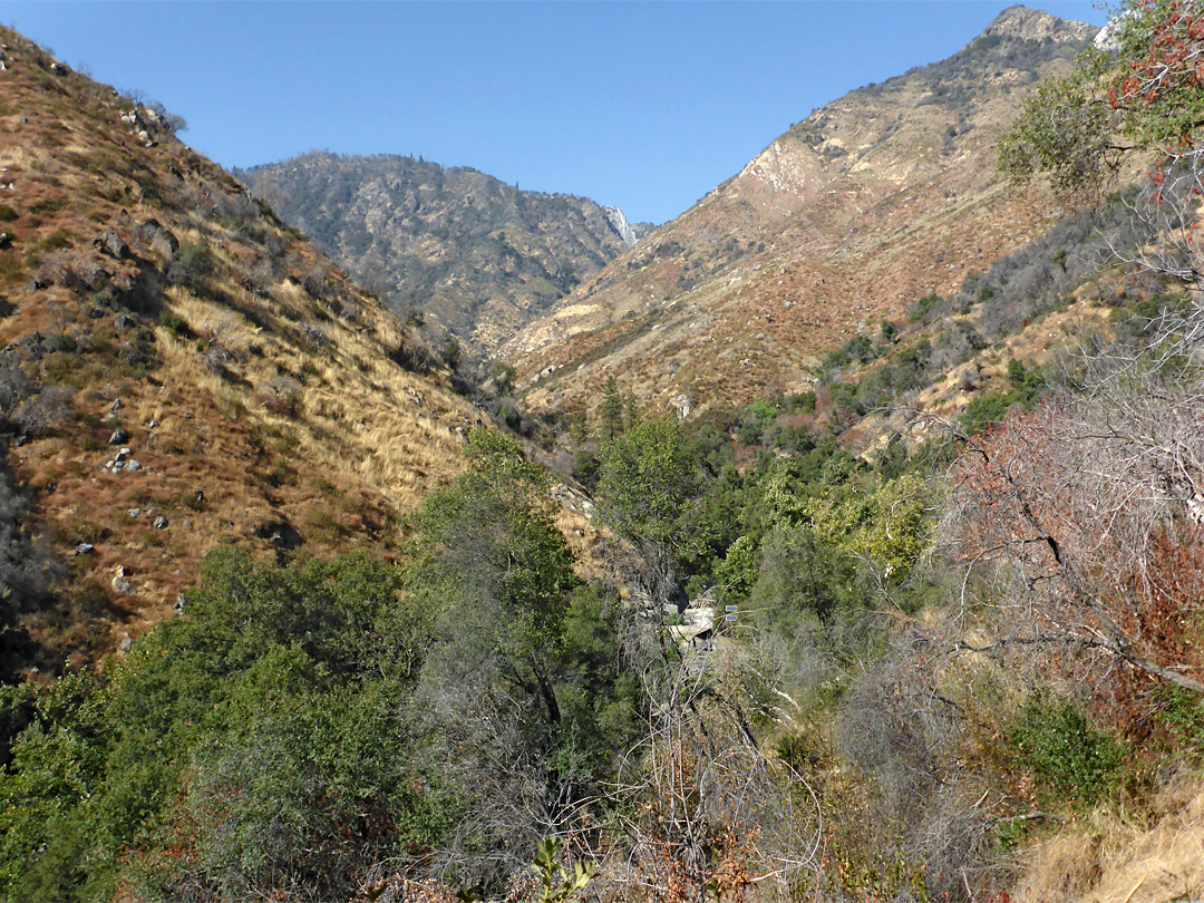 V-shaped canyon
