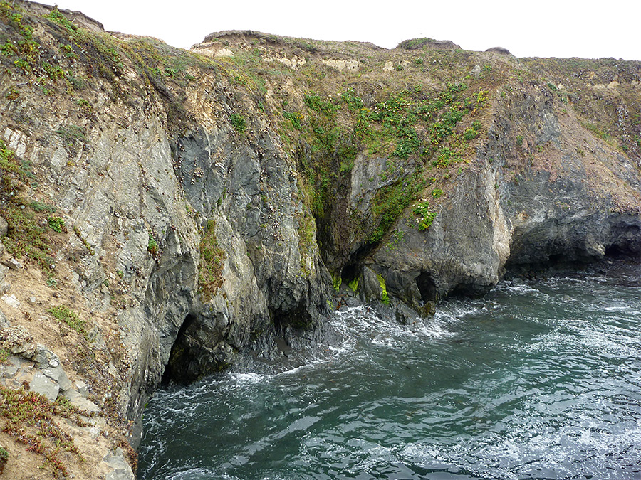 Sheer cliffs