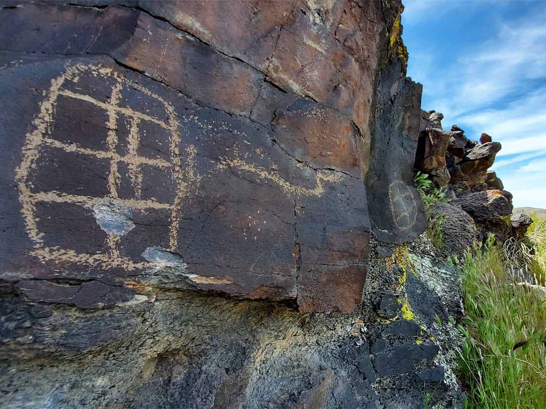 Two petroglyphs