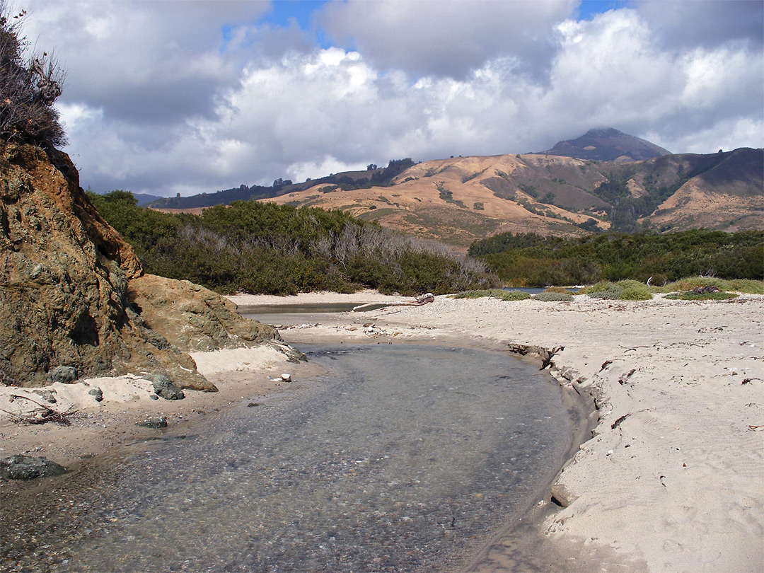 End of the Big Sur River