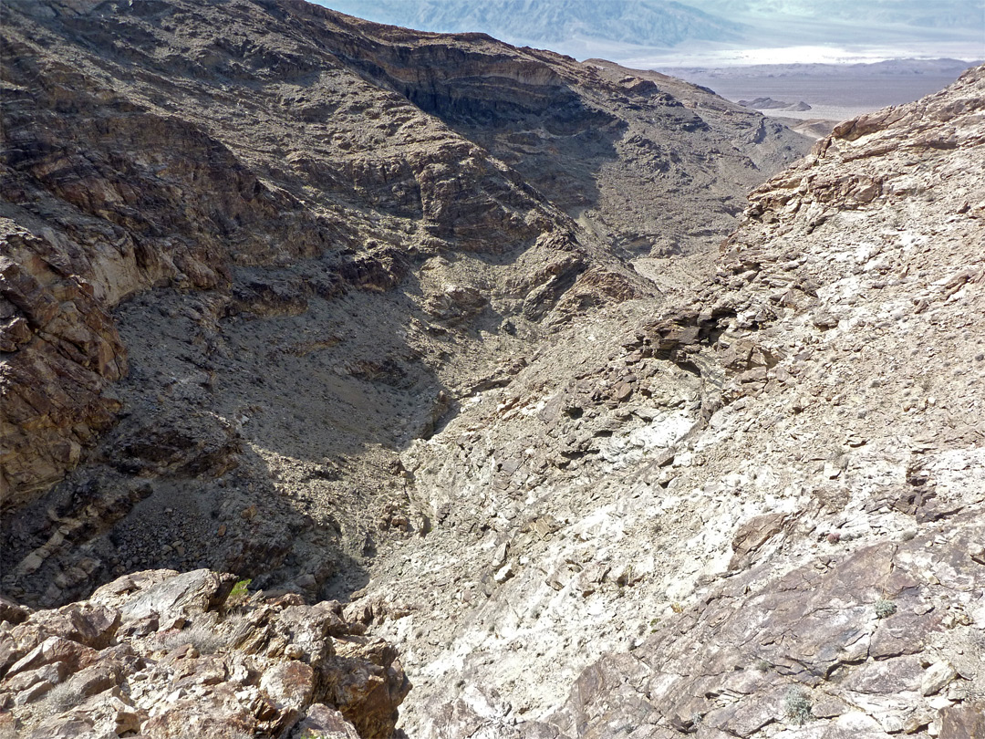 Above the lower canyon