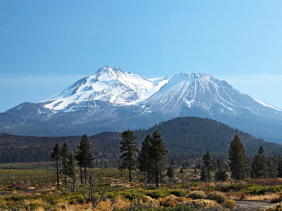 Northwest side of the mountain