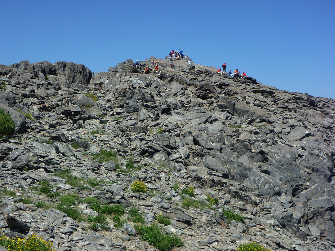 Approaching the summit