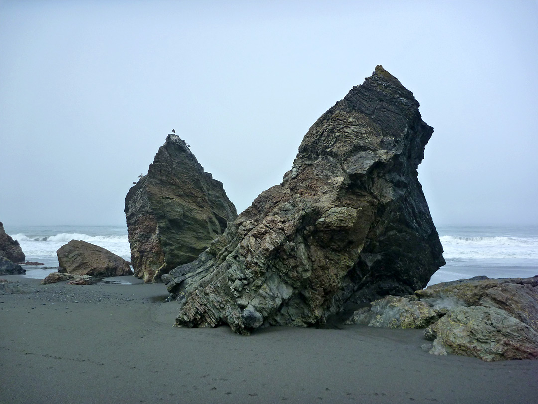 Jagged rocks